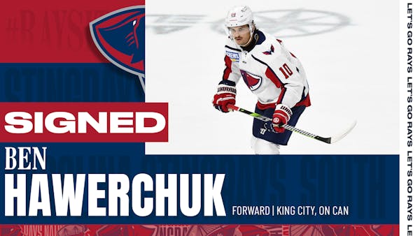 BEN HAWERCHUCK INKS DEAL WITH STINGRAYS FOR 2025-26 SEASON