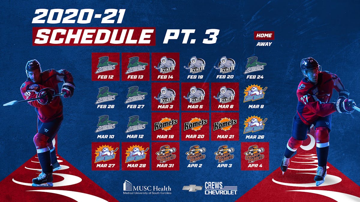 ECHL Adds New Dates To 2021 Schedule