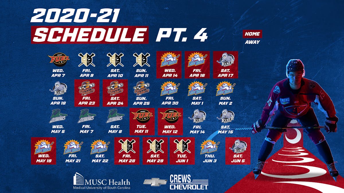 ECHL Reveals Remainder of 2021 Schedule