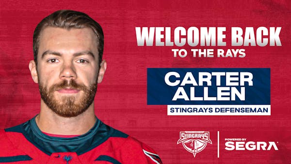 Carter Allen Returns to Stingrays Blue Line