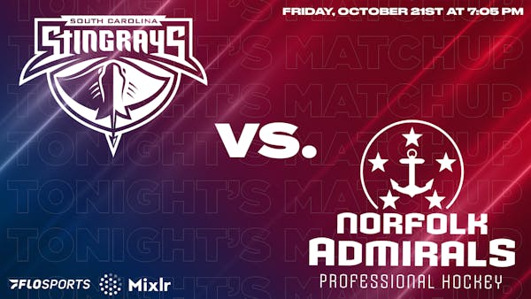 Game Preview: Stingrays at Admirals, October 21 at 7:05 PM