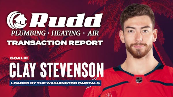 Capitals Loan Goaltender Clay Stevenson to Stingrays