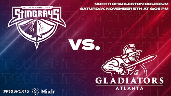 Game Preview: Stingrays vs. Gladiators, November 5 at 6:05 PM