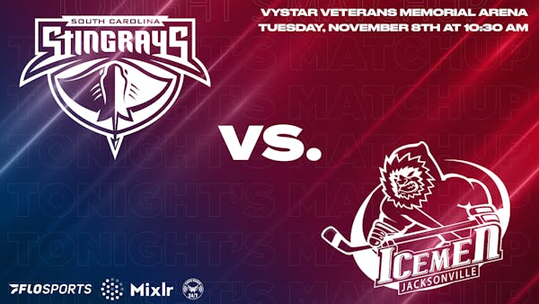 Game Preview: Stingrays at Icemen, November 8 at 10:30 AM