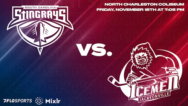 Game Preview: Stingrays vs. Icemen, November 18 at 7:05 PM
