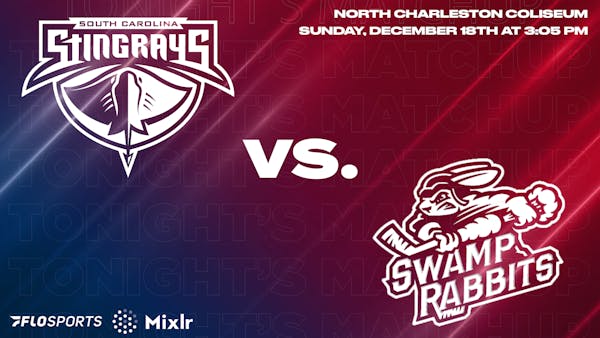 Game Preview: Stingrays vs. Swamp Rabbits, December 18 at 3:05 PM