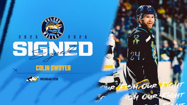 Colin Swoyer back in the 419 for his second season with the Walleye