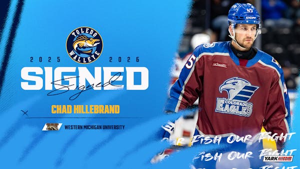 Walleye welcome forward Chad Hillebrand to the Pond for 2025-26