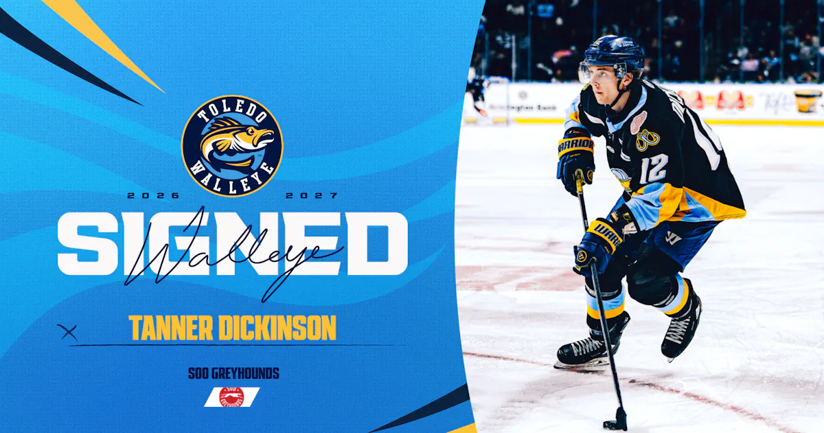 Toledo Walleye | Tanner Dickinson stays home for the 2026-27 season Toledo Walleye | Tanner Dickinson stays home for the 2026-27 season