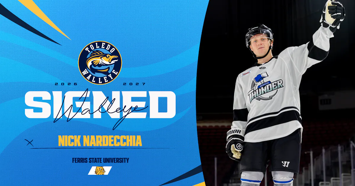 Toledo Walleye | Walleye sign Nick Nardecchia for the 2026-27 season Toledo Walleye | Walleye sign Nick Nardecchia for the 2026-27 season