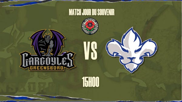 Military Night / Greensboro Gargoyles @ Trois-Rivières Lions