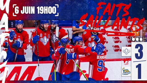Les Lions prennent les devants 3 à 1 dans la série devant la plus grosse foule de l’histoire du Colisée Vidéotron!