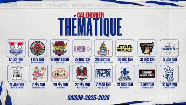 Lions Unveil 2025–2026 Theme Night Schedule