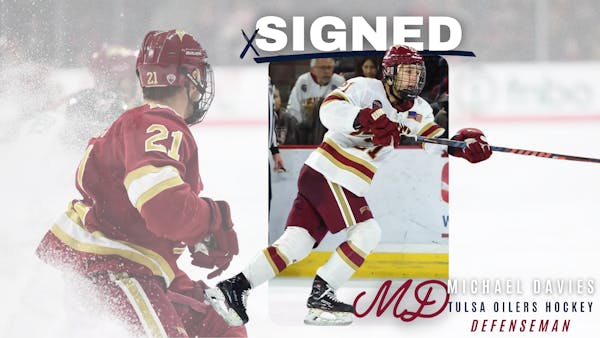 OILERS INK NCAA NATIONAL CHAMPION MICHAEL DAVIES