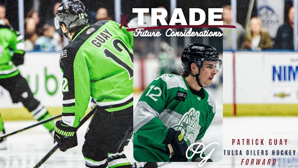 OILERS ACQUIRE OFFENSIVE WEAPON PATRICK GUAY FROM GHOST PIRATES