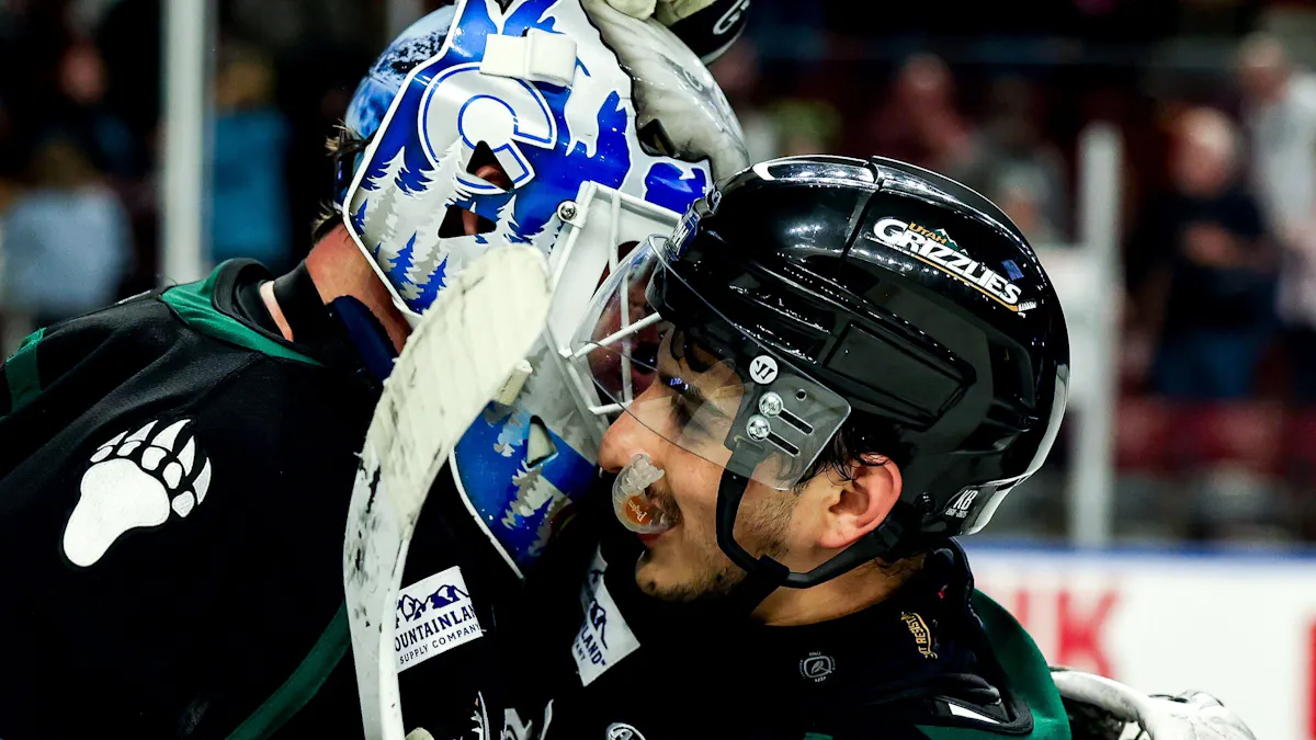 Dzhaniyev Delivers a Magical Hat Trick in Grizzlies Sunday Win