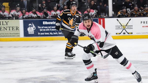 Hampton is the Hero in 5-4 Overtime Win at Iowa