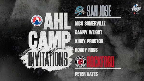 Five Thunder Players Attending AHL Camps This Week