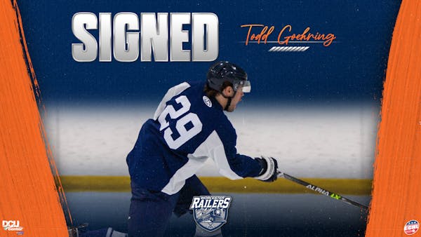 WORCESTER RAILERS HC SIGN FORWARD TODD GOEHRING