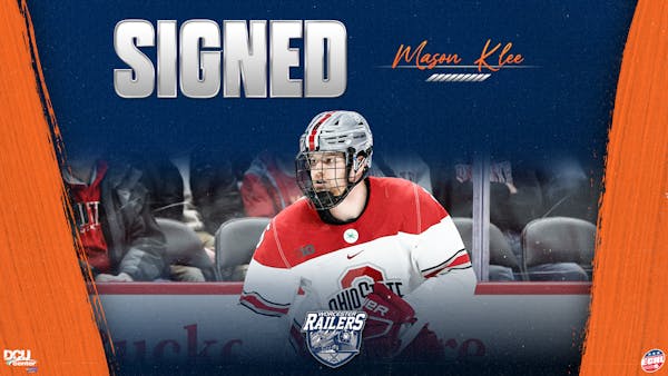 Railers Sign Defenseman Mason Klee to ECHL Contract