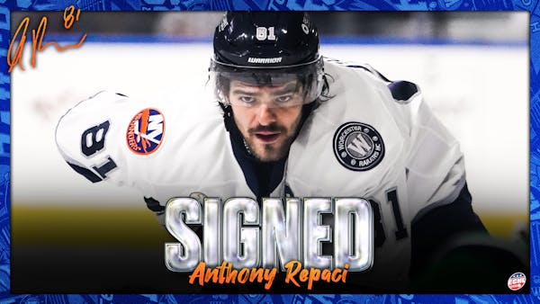 WORCESTER RAILERS HC RE-SIGN CAPTAIN ANTHONY REPACI FOR 2024-25 SEASON