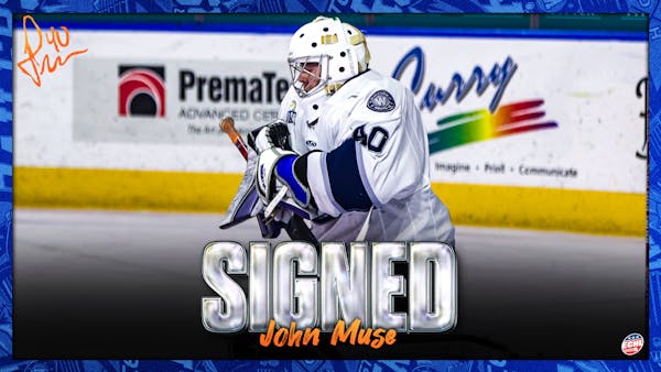 WORCESTER RAILERS HC SIGN TEAM MVP JOHN MUSE FOR 2024-25 SEASON