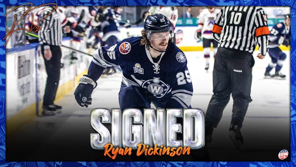 WORCESTER RAILERS HC SIGN DEFENSEMAN RYAN DICKINSON FOR 2024-25 SEASON