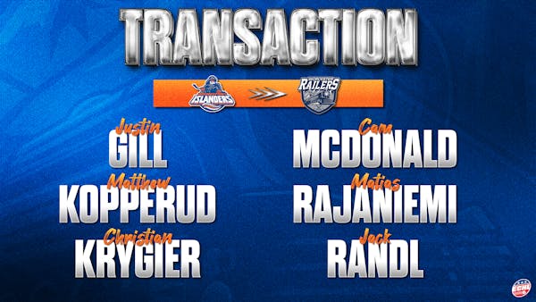 RAILERS GET SIX SKATERS FROM BRIDGEPORT