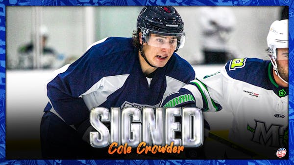 WORCESTER RAILERS HC SIGN FORWARD COLE CROWDER FOR 2024-25 SEASON