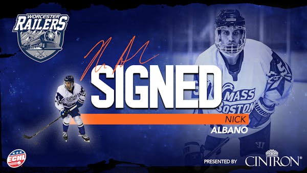 Worcester Railers HC sign rookie defenseman Nick Albano for 2021-22 season