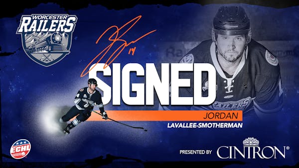 Worcester Railers HC sign veteran forward Jordan LaVallee-Smotherman for 2021-22 season