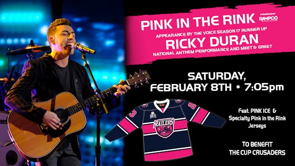Ricky Duran to perform national anthem at the Worcester Railers Game on Feb 8