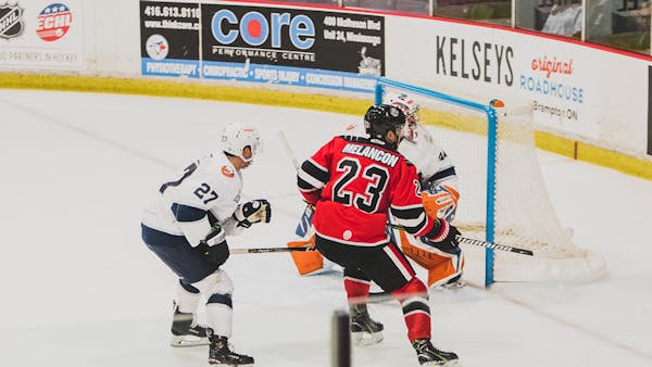 Worcester Railers fall 5-2 in Brampton to the Beast