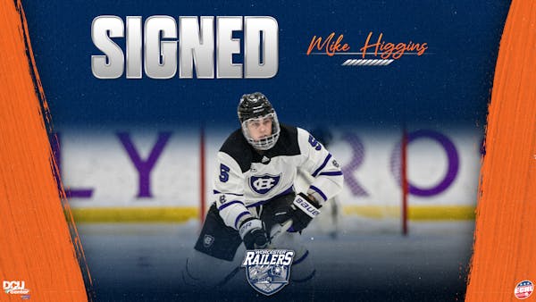 WORCESTER RAILERS HC SIGN DEFENSEMAN MIKE HIGGINS FOR 2023-24 SEASON